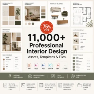 11,000+ Interior Design Exclusive Assets Bundle